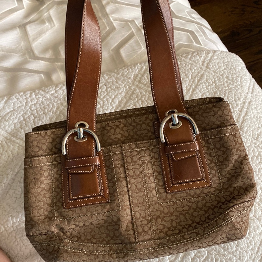 Vintage Coach canvas bag
